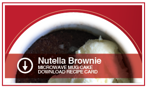 Nutella Microwave Mug Cake
