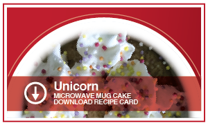 Unicorn Microwave Mug Cake